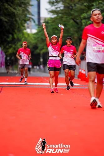 Race photo from Smartfren Run 2024