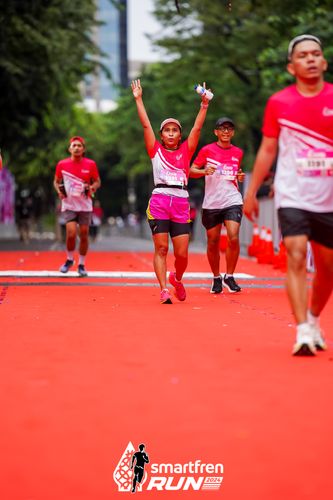 Race photo from Smartfren Run 2024