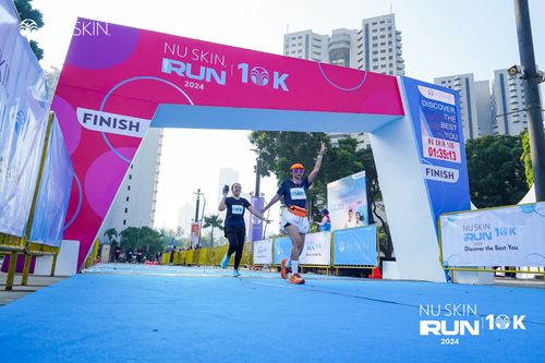 Race photo from Nu Skin Run 10K
