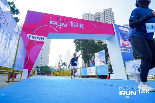 Race photo from Nu Skin Run 10K