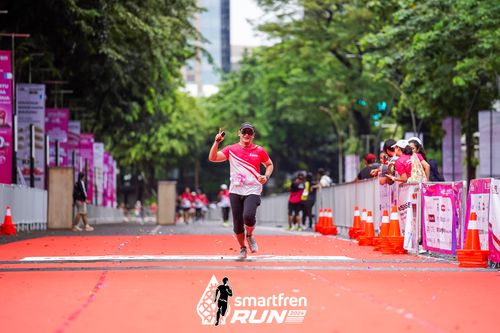 Race photo from Smartfren Run 2024