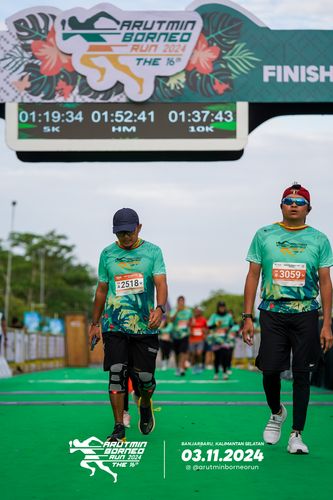 Race photo from Arutmin Borneo Run 2024