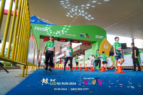 Race photo from BAF LIONS RUN 2024