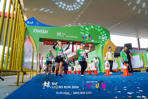 Race photo from BAF LIONS RUN 2024