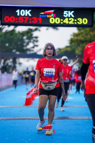 Race photo from CISANGKAN KBP CITY RUN 2025