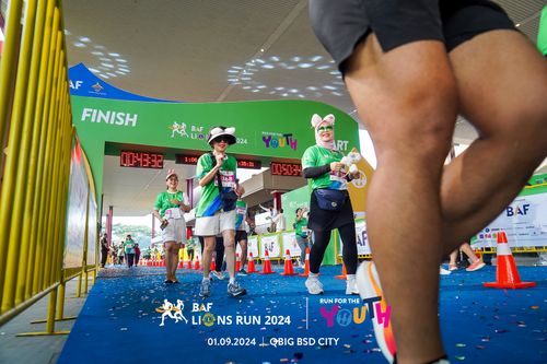 Race photo from BAF LIONS RUN 2024