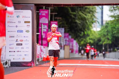 Race photo from Smartfren Run 2024