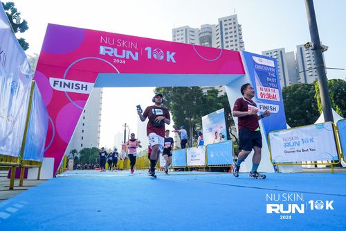 Race photo from Nu Skin Run 10K