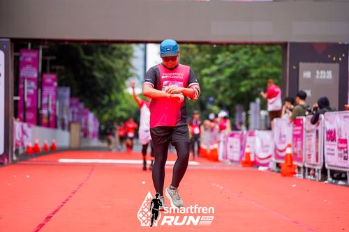 Race photo from Smartfren Run 2024