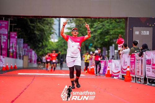 Race photo from Smartfren Run 2024