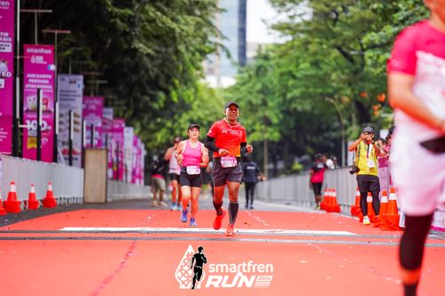 Race photo from Smartfren Run 2024