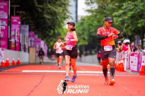 Race photo from Smartfren Run 2024