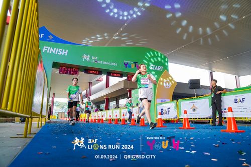 Race photo from BAF LIONS RUN 2024