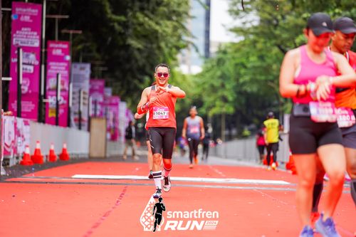 Race photo from Smartfren Run 2024
