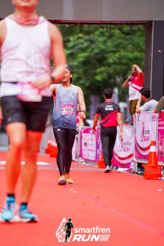 Race photo from Smartfren Run 2024