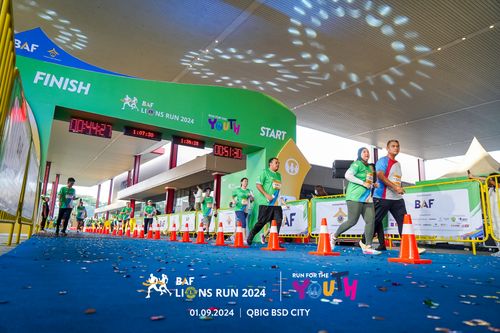 Race photo from BAF LIONS RUN 2024