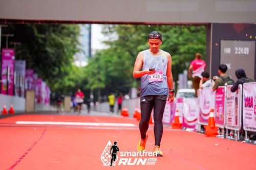 Race photo from Smartfren Run 2024
