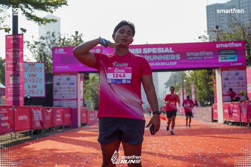 Race photo from Smartfren Run 2025 