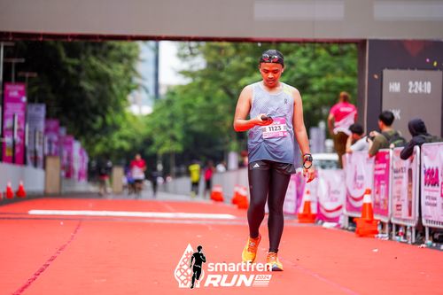 Race photo from Smartfren Run 2024