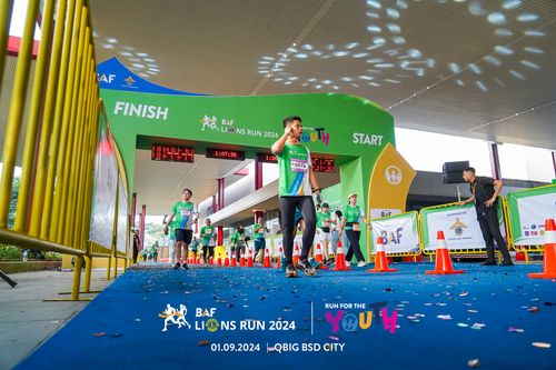 Race photo from BAF LIONS RUN 2024