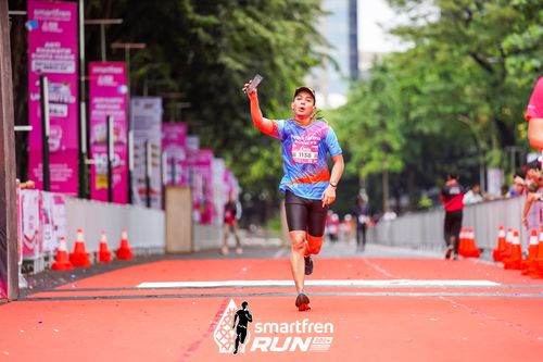 Race photo from Smartfren Run 2024