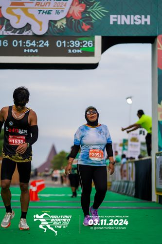 Race photo from Arutmin Borneo Run 2024