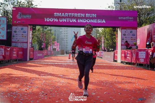 Race photo from Smartfren Run 2025 
