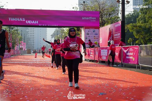 Race photo from Smartfren Run 2025 