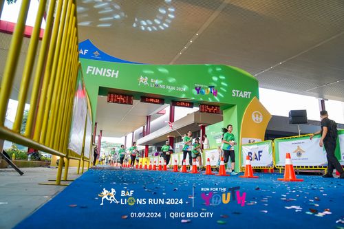 Race photo from BAF LIONS RUN 2024