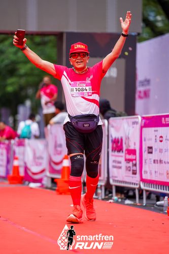 Race photo from Smartfren Run 2024