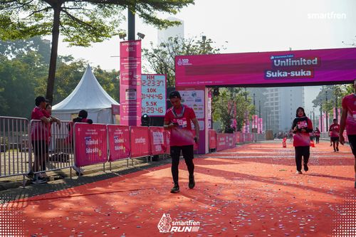 Race photo from Smartfren Run 2025 