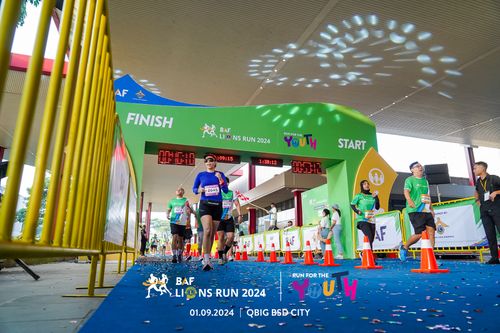 Race photo from BAF LIONS RUN 2024
