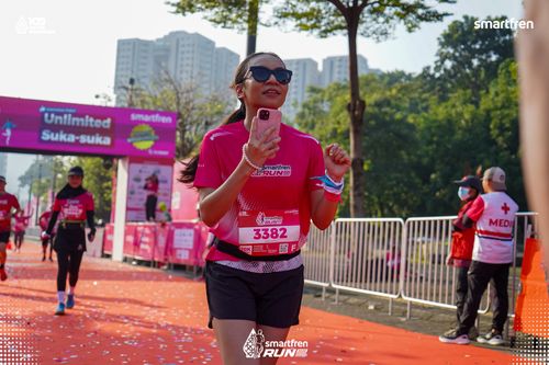 Race photo from Smartfren Run 2025 
