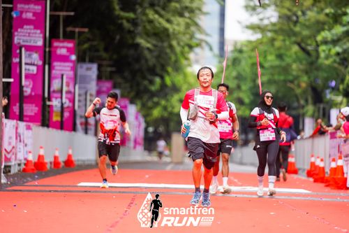 Race photo from Smartfren Run 2024