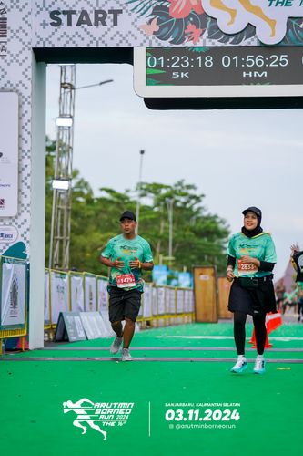 Race photo from Arutmin Borneo Run 2024