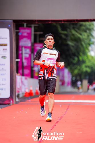 Race photo from Smartfren Run 2024