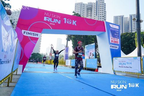 Race photo from Nu Skin Run 10K