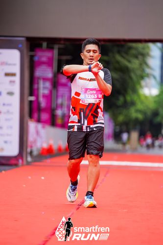 Race photo from Smartfren Run 2024