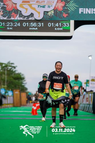 Race photo from Arutmin Borneo Run 2024