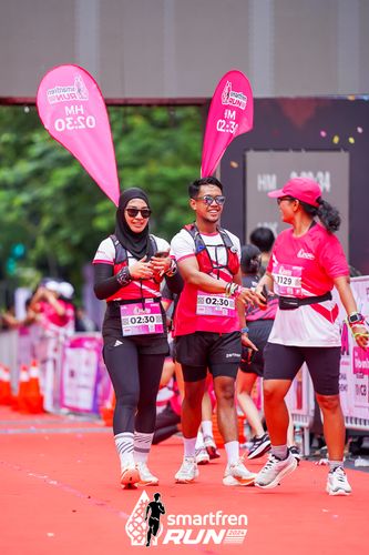 Race photo from Smartfren Run 2024