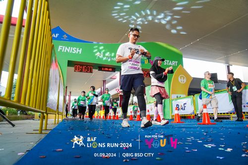 Race photo from BAF LIONS RUN 2024