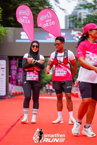 Race photo from Smartfren Run 2024