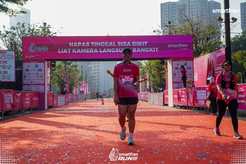 Race photo from Smartfren Run 2025 