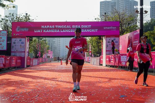 Race photo from Smartfren Run 2025 