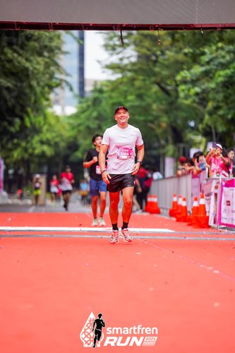 Race photo from Smartfren Run 2024
