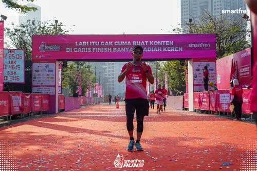 Race photo from Smartfren Run 2025 
