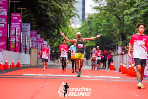 Race photo from Smartfren Run 2024