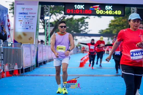 Race photo from CISANGKAN KBP CITY RUN 2025