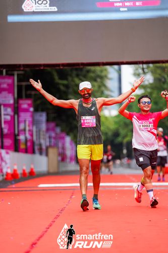 Race photo from Smartfren Run 2024
