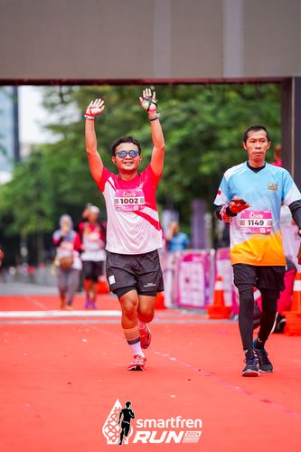 Race photo from Smartfren Run 2024